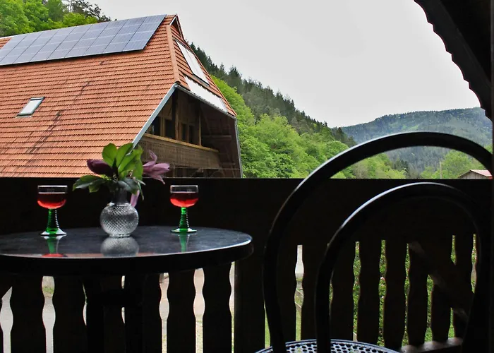 Seperates Bachhaeusle Auf Dem Hasenhof Mit Eigener Terrasse Mit Grill, Kachelofen, Wlan Lägenhet *